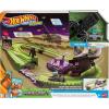 imageHot Wheels Toy Car Track Set RacerVerse Minecraft Playset ampamp DieCast Diamond Armor Steve in Minecart Vehicle Launch ampamp Race to Defeat Ender Dragon