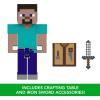 imageMattel Minecraft Action Figure ampamp Accessories 2Pack with Steve in 325inch Scale Collectible Toy Set