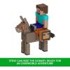 imageMattel Minecraft Action Figures ampamp Accessories 2Pack Steve ampamp Donkey in 325inch Scale Collectible Toy SetSteve  Donkey