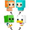 imageMattel Minecraft Flippin Figs 2Pack Action Figures Set with Sheep ampamp Chicken Jockey with 2in1 Fidget Play 375inch Scale Large Heads ampamp Pixelated DesignSheep  Chicken 2Pack