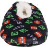 imageMinecraft Sock Slippers for Kids Allover Creeper Video Game Print Black Little KidBig KidBlack