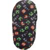 imageMinecraft Sock Slippers for Kids Allover Creeper Video Game Print Black Little KidBig KidBlack