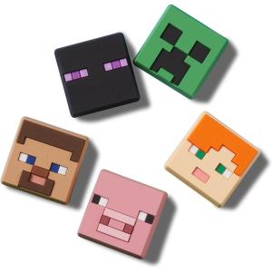 imageCrocs Jibbitz Shoe Minecraft Multi Pack Charms CharactersMinecraft 5pk