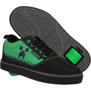 imageHEELYS UnisexChild Pro 20 Minecraft Little Big KidAdult Wheeled Heel ShoeBlackNeon Green