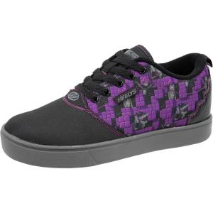 imageHEELYS UnisexChild Pro 20 Minecraft Little Big KidAdult Wheeled Heel ShoeBlackPurple