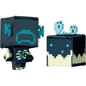 imageMattel Minecraft Flippin Figs Figures with 2in1 Fidget Play 375in Scale Large Heads ampamp Pixelated Design Characters May Vary