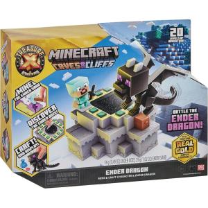 imageTreasure X Minecraft Caves ampamp Cliffs Ender Dragon Mine ampamp Craft Character  Mine Discover ampamp Craft with 20 Levels of Adventure Will You find The Real Gold Dipped Treasure