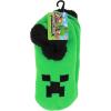 imageBioworld Minecraft Creeper Face Womens Green Slipper SocksMinecraft Creeper Face