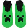 imageBioworld Minecraft Creeper Face Womens Green Slipper SocksMinecraft Creeper Face
