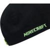 imageMinecraft Boys Creeper Face Hat  Black and Green Youth Snap Back HatBlack