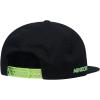 imageMinecraft Boys Creeper Face Hat  Black and Green Youth Snap Back HatBlack