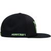 imageMinecraft Boys Creeper Face Hat  Black and Green Youth Snap Back HatBlack