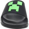 imageMinecraft Boys Creeper Sandals  Casual Comfort Poolside OutdoorBlack