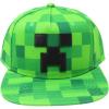 imageMinecraft Pixel Creeper Boys Snapback Hat Cap New Licensed Green