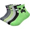 imageMinecraft boys Multipack SocksGreen  Grey 6pack