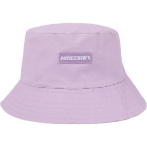 imageBioworld Minecraft Confetti Blocks Youth Reversible Bucket Hat  Purple