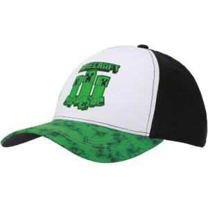 imageMinecraft Creepers Logo Youth Colorblock Traditional Adjustable Hat