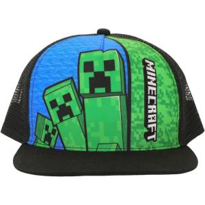 imageMinecraft Creepers ampamp Logo Youth Trucker Hat Multicolored