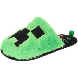 imageMinecraft MensWomens Unisex Slipper Novelty Plush Scuff Creeper Green Mens Womens 1112 910Creeper Green