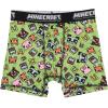 imageBioworld Youth Boys Minecraft Boxer Brief Underwear 5Pack  Pixelated Comfort for Gamers