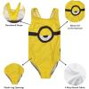 imageDreamwave One Piece Character Swimsuit Frozen Ariel Minion JoJo Siwa Trolls Harry Potter Toddler to Big KidMinions S20