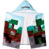 imageJay Franco Minecraft Overworld Adventure Hooded BathPoolBeach TowelCotton BlueBlue