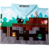 imageJay Franco Minecraft Overworld Adventure Hooded BathPoolBeach TowelCotton BlueBlue
