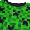imageMinecraft Boys 4Piece Snugfit Cotton Pajama Set Soft ampamp Cute for KidsEver Green Cotton