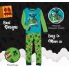 imageMinecraft Boys 6Piece Snugfit Cotton Pajama Set Soft ampamp Cute for KidsBlue