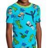 imageMinecraft Boys 6Piece Snugfit Cotton Pajama Set Soft ampamp Cute for KidsBlue