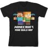 imageMinecraft Mine Build Nap Boys Black TShirtBlack