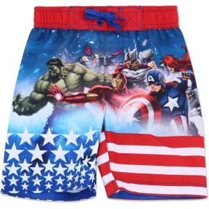 imageDreamwave Captain America Darth Vader Zombie Hedgehog Swim Trunks Toddler to Big KidAvengers S19