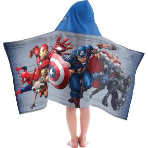 imageJay Franco Minecraft Overworld Adventure Hooded BathPoolBeach TowelCotton BlueGray