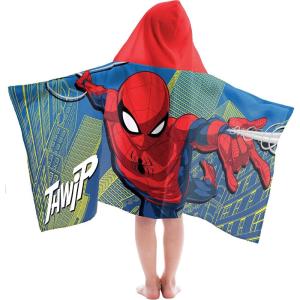 imageJay Franco Minecraft Overworld Adventure Hooded BathPoolBeach TowelCotton BlueMulti  Spiderman