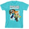 imageMinecraft Adventure Mode Boys Short Sleeve Shirt ampamp Lounge Shorts Combo SetBlue