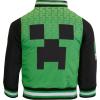 imageMinecraft Bomber Jacket for Boys ZipUp Graphic Print Varsity Jacket for Kids and ToddlersGreen