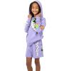 imageMinecraft Creeper Blocks Girls Purple Drop Shoulder Hoodie ampamp Cargo Sweatshorts SetMinecraft Blocks Purple