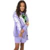 imageMinecraft Creeper Blocks Girls Purple Drop Shoulder Hoodie ampamp Cargo Sweatshorts SetMinecraft Blocks Purple