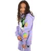 imageMinecraft Creeper Blocks Girls Purple Drop Shoulder Hoodie ampamp Cargo Sweatshorts SetMinecraft Blocks Purple
