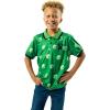 imageMinecraft Cubes Short Sleeve Boys Green Polo ShirtMnc Cubes Green