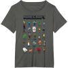 imageMinecraft Group Shot Poster Collage Style TShirtAsphalt Grey