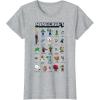 imageMinecraft Group Shot Poster Collage Style TShirtHeather Grey