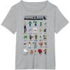 imageMinecraft Group Shot Poster Collage Style TShirtHeather Grey
