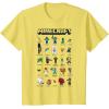 imageMinecraft Group Shot Poster Collage Style TShirtLemon Yellow