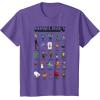 imageMinecraft Group Shot Poster Collage Style TShirtPurple Heather
