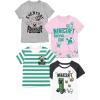 imageMinecraft Adventure Club 4pk Crew Neck Short Sleeve Youth Girls TeesMulicolored