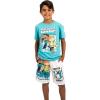 imageMinecraft Adventure Mode Boys Short Sleeve Shirt ampamp Lounge Shorts Combo SetBlue