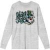 imageMinecraft Chicken Jockey Mens Athletic Heather Long Sleeve ShirtGray