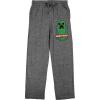 imageMinecraft Creeper Badge Mens Graphite Heather Sleep PantsGray