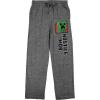 imageMinecraft Creeper Hostile Mob Mens Graphite Heather Sleep PantsGray